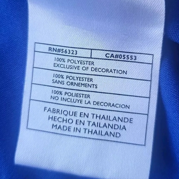 Nike Y2K Soccer Jersey Mens XL Blue Striped Training T-Shirt Center Swoosh Logo - Picture 13 of 13